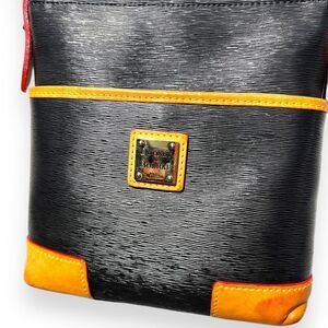 Dooney and Bourke | Two Tone Leather Crossbody Black Brown
